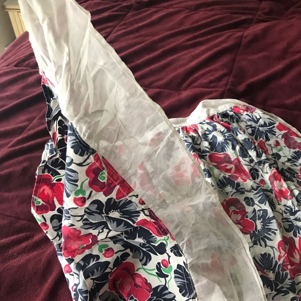 Vintage cute floral waist apron - Picture 6 of 7
